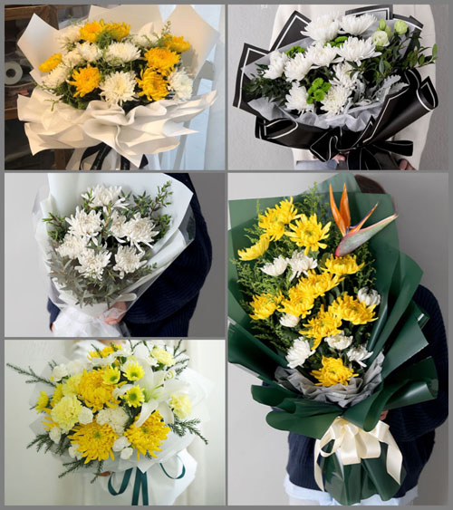 广东梅州市大埔县茶阳镇梅林村白事花束代送